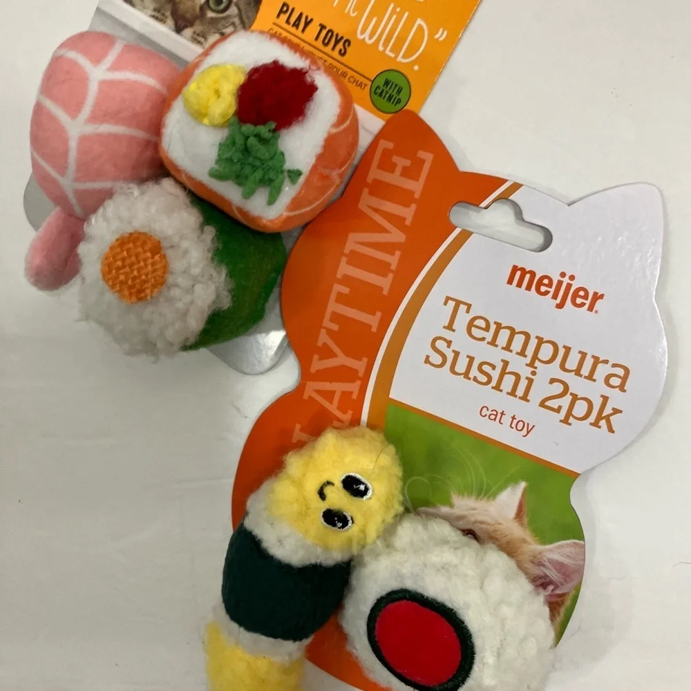 Sushi Cat Toy 2-Pack